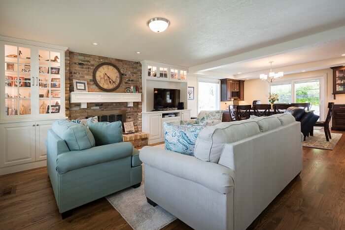 After Interior Great Room Cape | Renovation Design Group