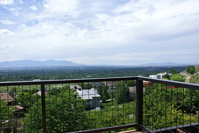 Salt Lake City Utah home remodel. Beautiful contemporary home porch with a view | Renovation Design Group