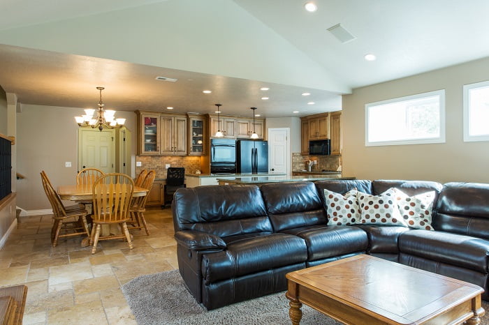 Salt Lake City Utah after great room remodel split level in salt lake city utah | Renovation Design Group