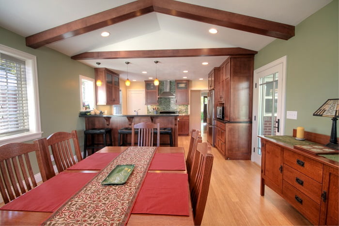 After Renovation Interior Kitchen Remodel Minimalist Modern Dining Room | Renovation Design Group