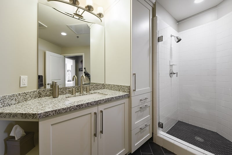 After Remodel Interior Bathroom Condominium Renovation Design Group