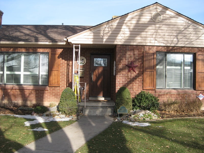BEFORE Exterior Front Curb Appeal Remodel Basement Remodel Blaine Avenue Addition | Renovation Design Group