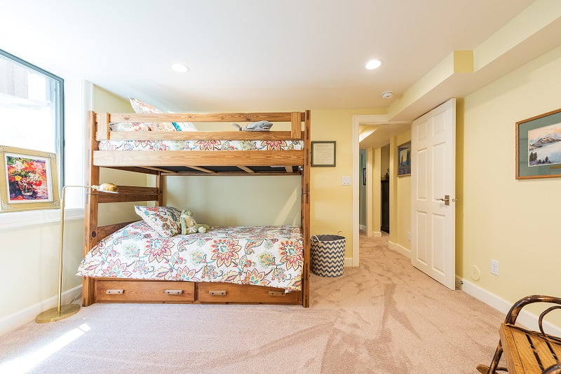 After Interior Basement Bedrooms Bunk Beds Blaine Avenue Addition Renovation Design Group