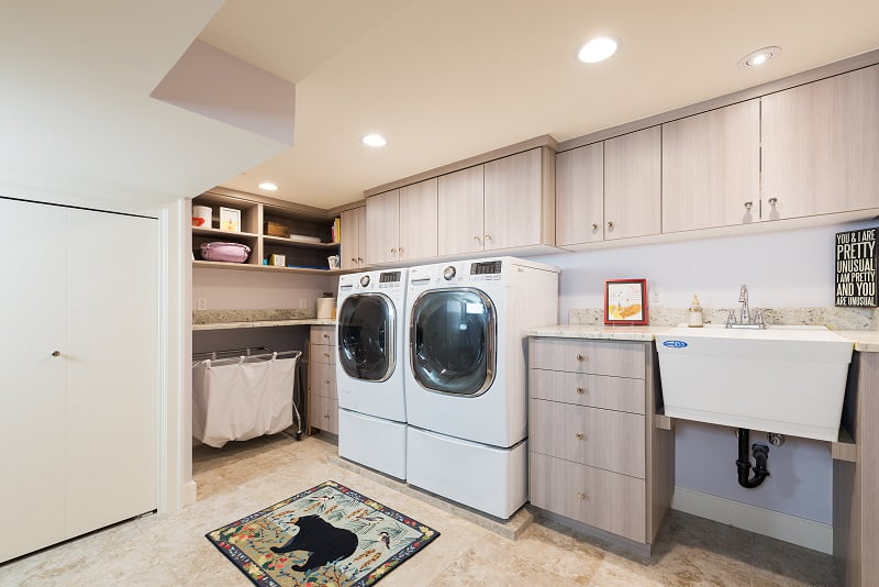 After Interior Laundry Room Remodel Basement Remodel Blaine Avenue Addition | Renovation Design Group