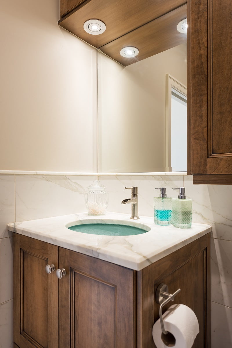 After Interior Bathroom Small Bathroom Powder Room Remodel Renovation Design Group