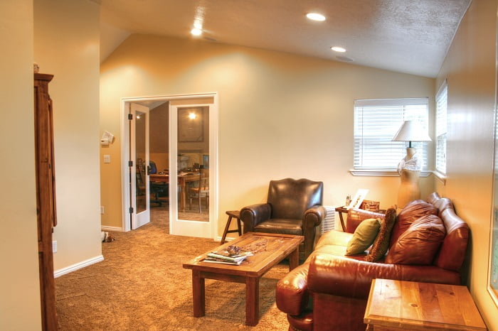 After Interior Remodel Den Home Office hidden Valley Remodel | Renovation Design Group