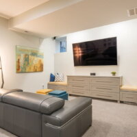 After_Interior_Basement Excavations_Basement Playrooms_Basement Game Room_Office | Renovation Design Group