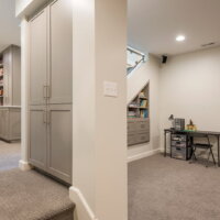 After_Interior_Basement Excavations_Basement Playrooms_Basement Game Room_Office | Renovation Design Group