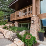 After Exterior of the Outside Space for entertaining, Outside living room, including an Outdoor Fireplace in a Contemporary Patio | Renovation Design Group