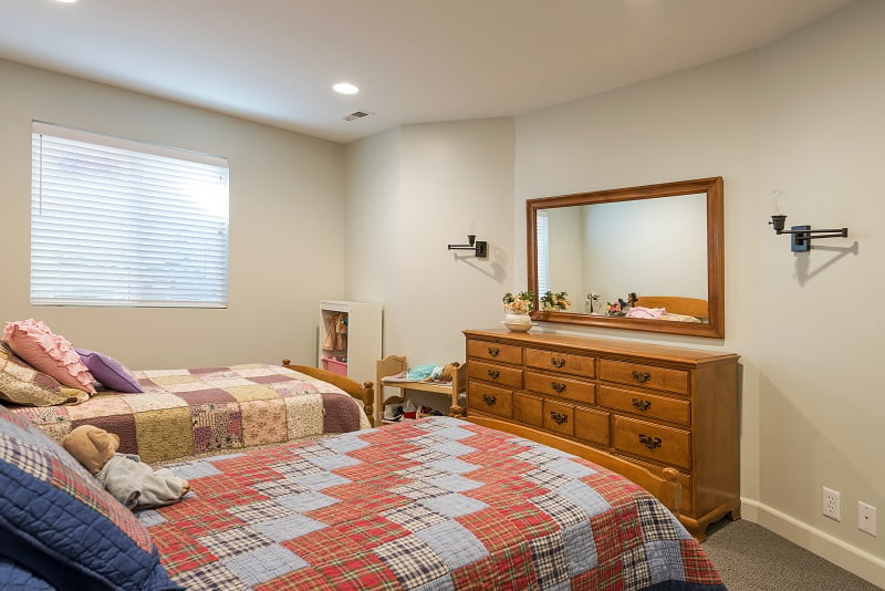 After_Interior_Bedroom_basement bedroom_new basement construction | Renovation Design Group