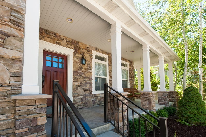 After_Exterior_Front Porch_Porch Swings_Exterior Home Remodels | Renovation Design Group