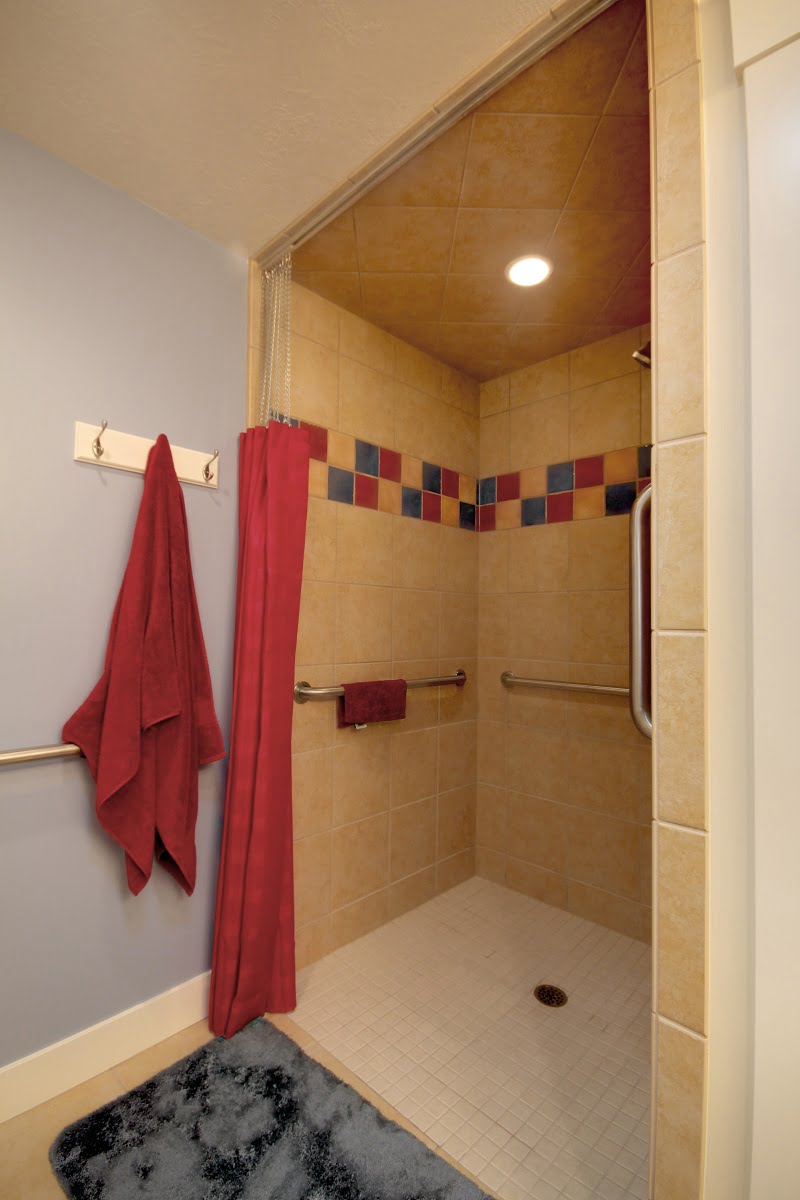 _After_Interior_Bathroom Remodels_Walk in showers_decorative Tiling_1980's Home Update_handicapped Accessible | Renovation Design Group