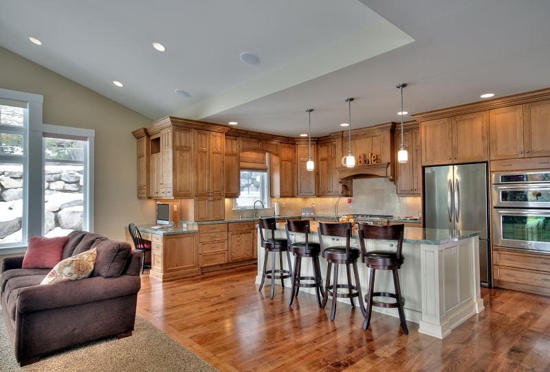 After Interior Kitchen Remodel, Open Floor Plan, Great Room, Tall Ceilings | Renovation Design Group
