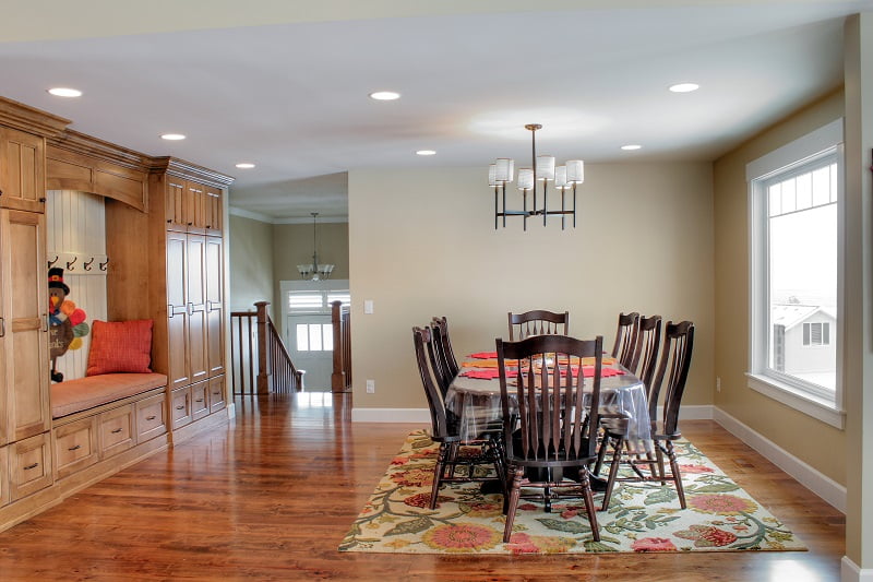 After Interior Dining Room Benches Split Entry | Renovation Design Group