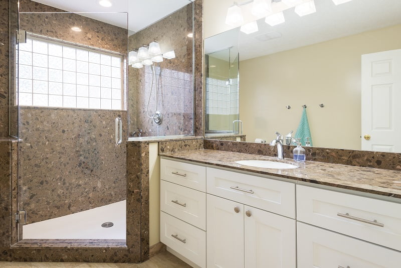 After remodeling the Interior Master Bathroom, Modern Bathroom Remodels