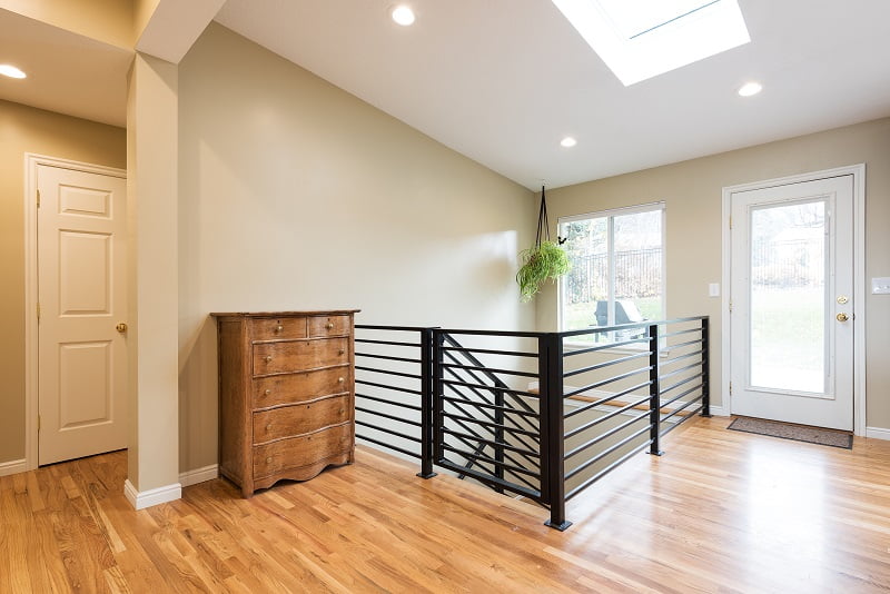 After_Interior_Great Rooms_Staircase additions_Basement staircase_MidCentury Remodels
