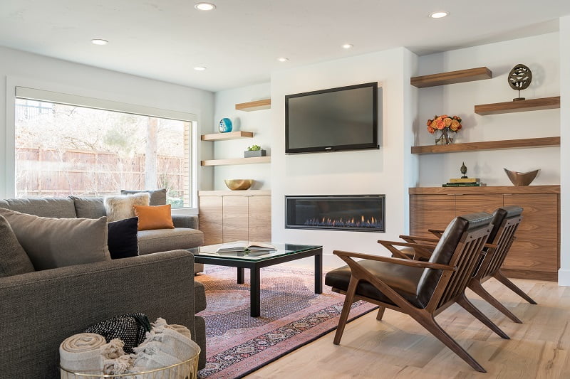 After_Interior_Living Room_Great Room_1970's Modern Update | Renovation Design Group