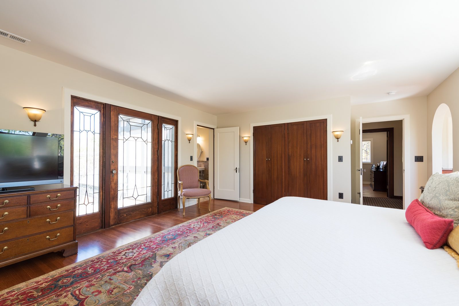 After, Master Bedroom, Tudor Windows, Tudor Doors, Master Suite | Renovation Design Group