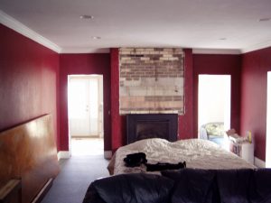 Before Living Room Fireplace | Renovation Design Group