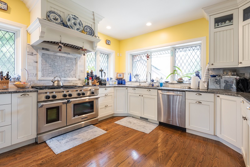 After, Kitchen, Yellow walls, Historic Home, Tudors, Home restoration | Renovation Design Group