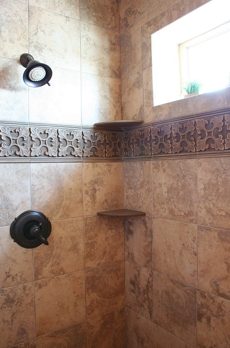 Bathroom Shower Tiled Cottage Home | Renovation Design Group