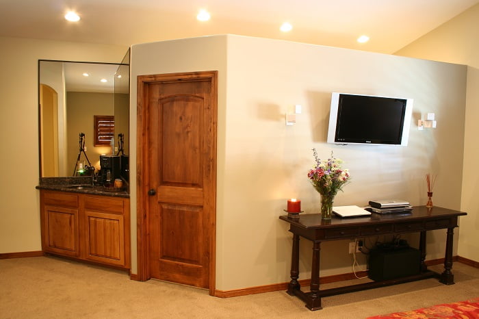 Lounge area in master bedroom | Renovation Design Group