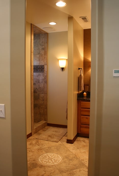 Cottage Bathroom Bathroom Shower Tiled Cottage Home | Renovation Design Group