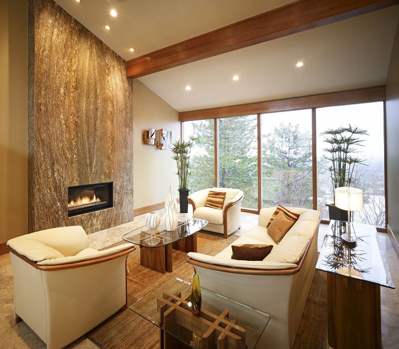 Contemporary Living Room, Ski setting, Mountain Setting, fireplace | Renovation Design Group