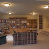 Rancher Basement Remodel Living Room Family Room 1960 | Renovation Design Group