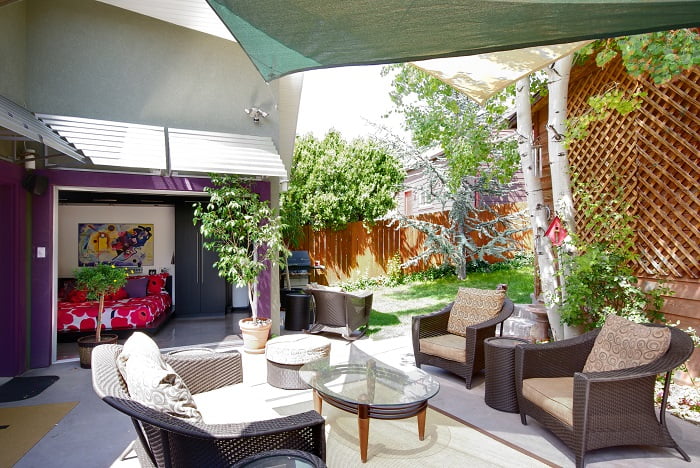 Outdoor Patio, Sun Shading, Tension, indoor outdoor space | Renovation Design Group