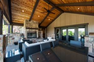 Deck Addition Project with Beautiful Outside Fireplace | Renovation Design Group