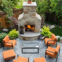 After_Exterior_Outside Fireplace_Bungalow Remodels | Renovation Design Group