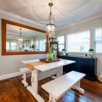 dining room farm table bungalow whole home remodel | Renovation Design Group