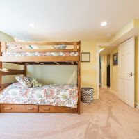 After Interior Basement Bedrooms Bunk Beds Blaine Avenue Addition Renovation Design Group