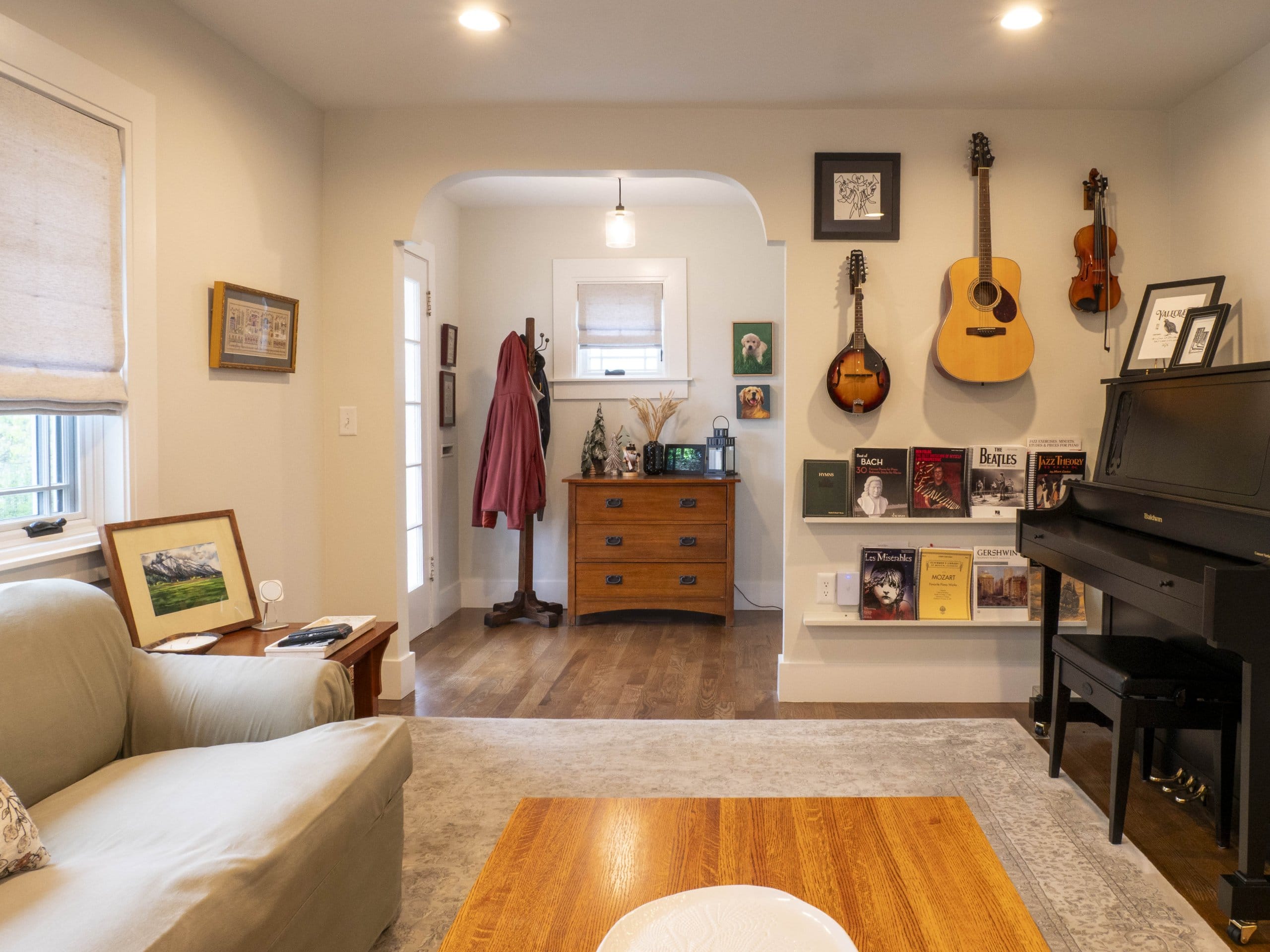 Living room looking toward the entry.