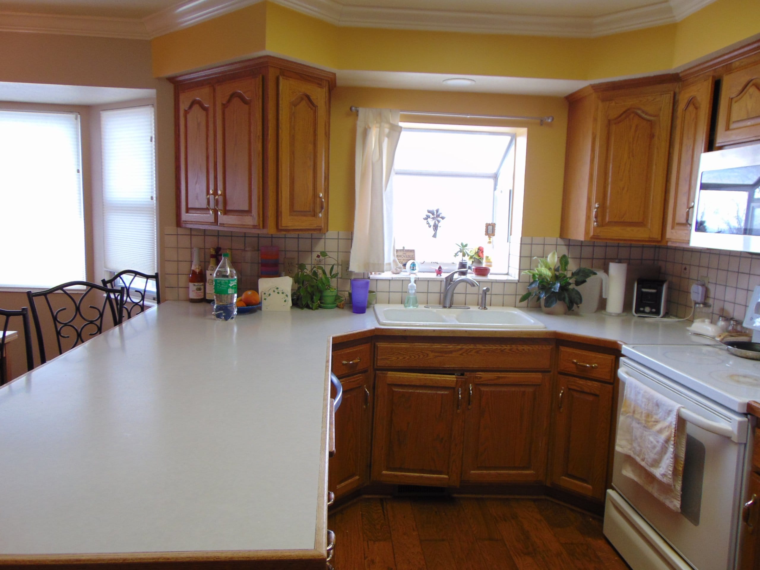 Kitchen before the remodel.