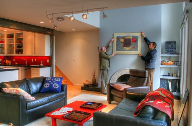 Modern Living Room after Remodel | Renovation Design group
