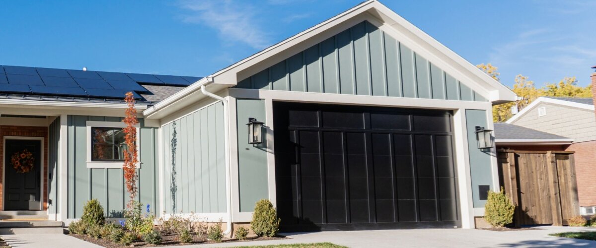 Exterior of home after the remodel.
