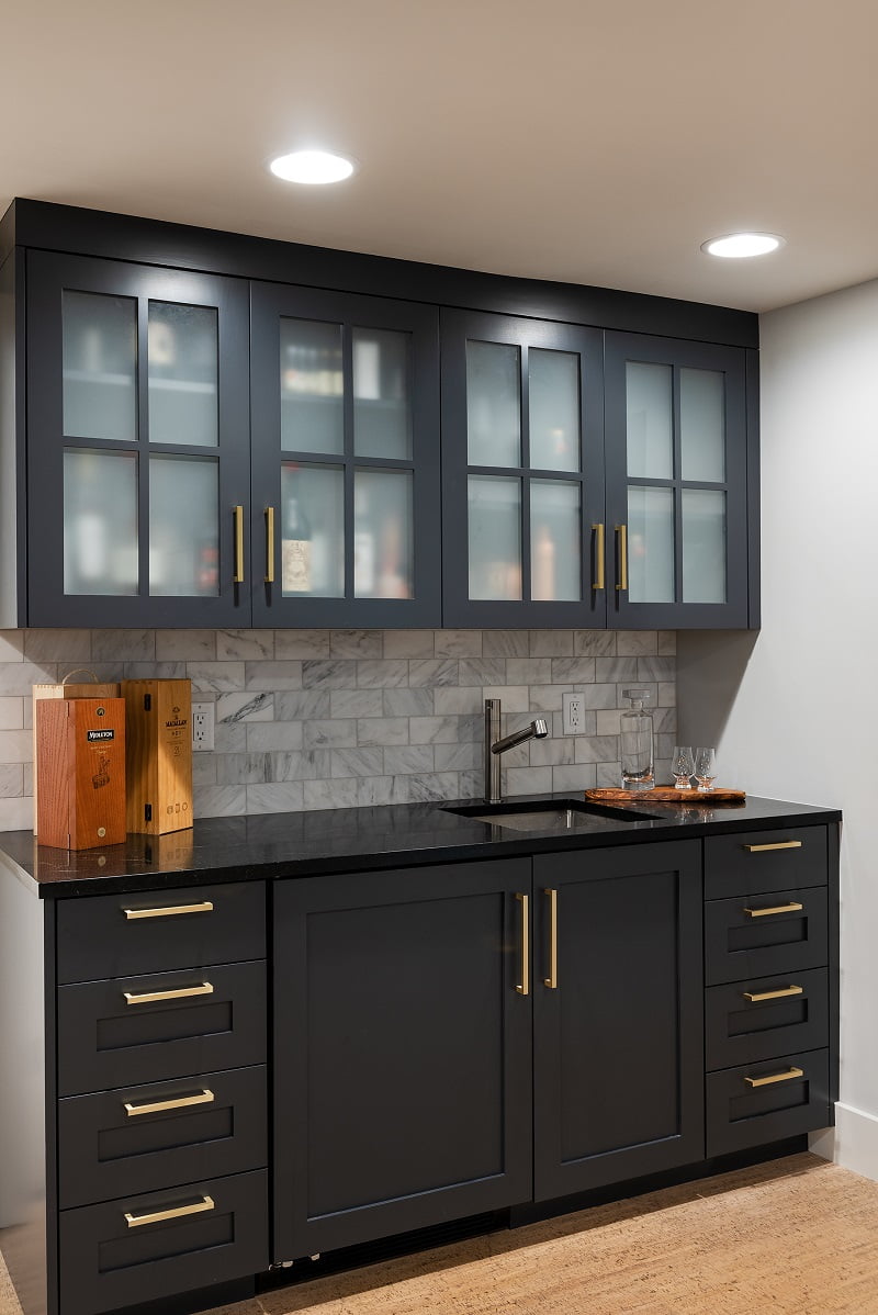 After photo of a dining area built in