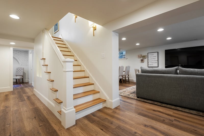 After Basement Home renovation 1920's built Home