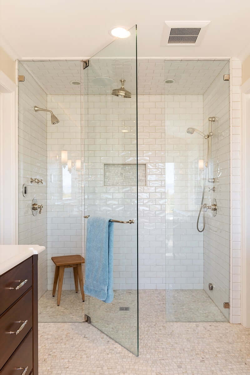 Large stand up shower