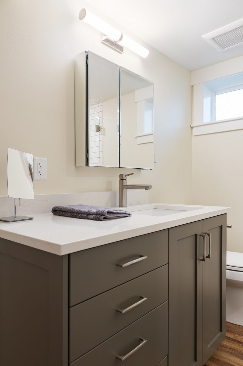 after Interior Basement Bathroom Contemporary Design Bungalow | Renovation Design Group