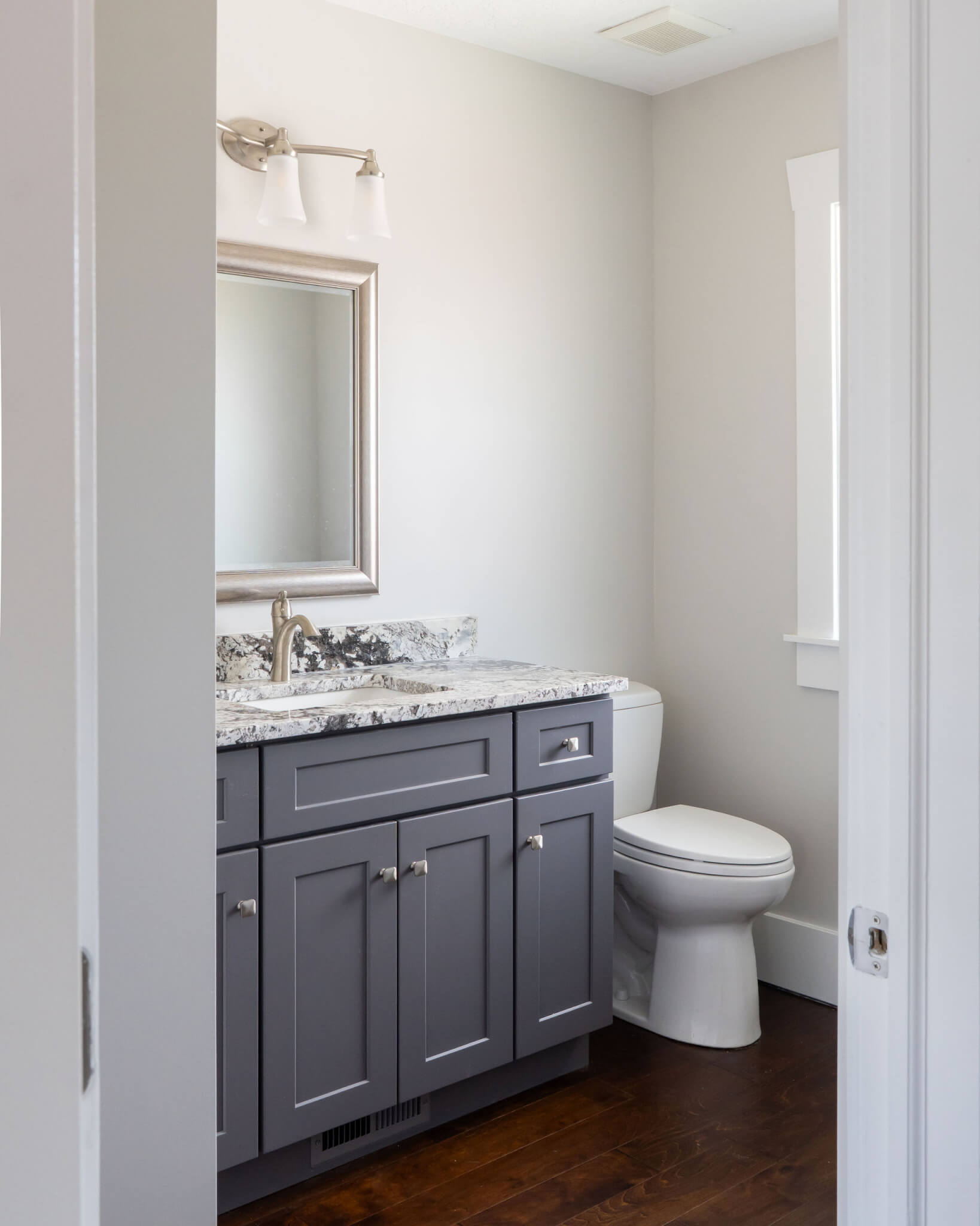 View from the doorway into the powder bathroom.