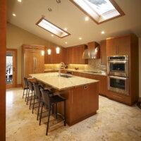 Thumbnail of http://Contemporary,%20Modern,%20Kitchen,%20Skylights,%20Oven%20hoods,%20Range%20hoods,%20Hidden%20fridge,%20Tile,%20island%20sink,%20double%20ovens,%20fluch%20backsplash%20|%20Renovation%20Design%20Group