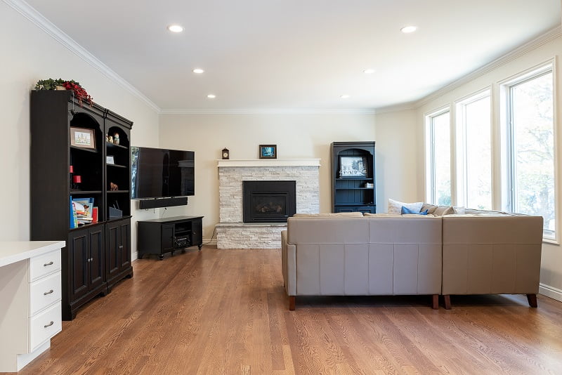 Family room ideas, natural light ideas, ceiling drop | Renovation Design Group