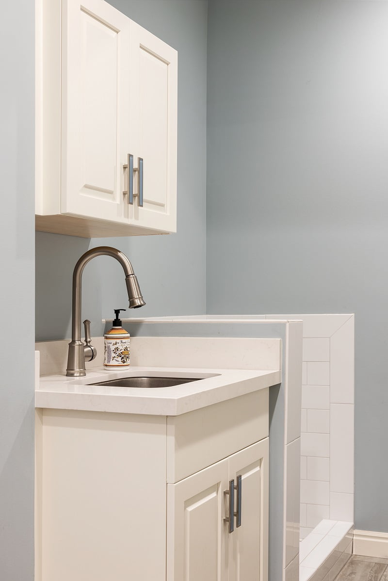 Mudroom and laundry room ideas | Dog Shower | Renovation Design Group