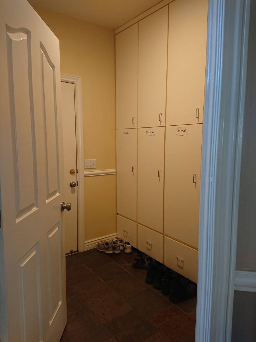 Before Mudroom turned bathroom